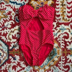 Betsey Johnson polka dot bathing suit